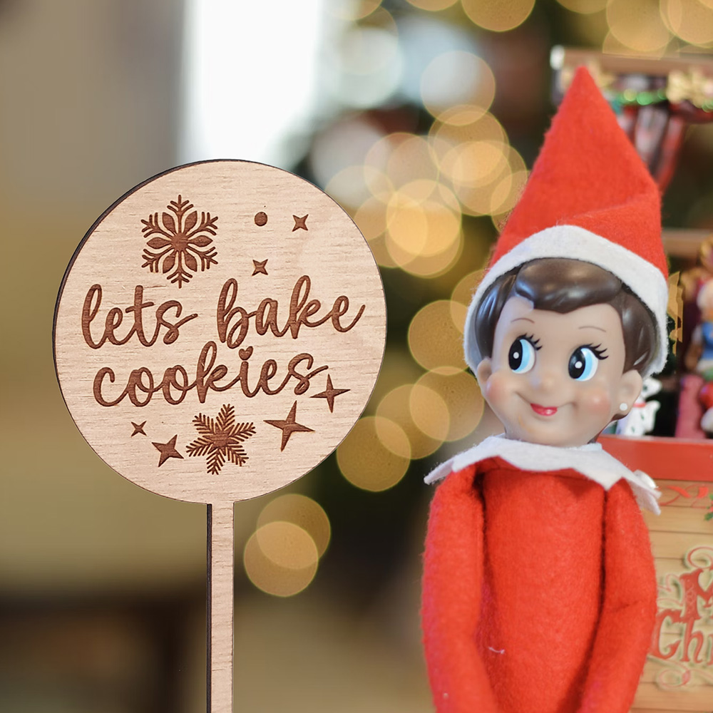 Wooden Elf on the Shelf Props – Customizable Christmas Accessories 360
